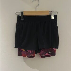 Black and Pink Performance Shorts for Active Days
